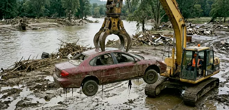 Flood-Damaged Junk Car Disposal in Memphis