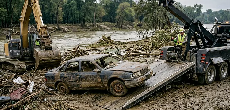 Same Day Flood Damaged Car Pick Up in Memphis