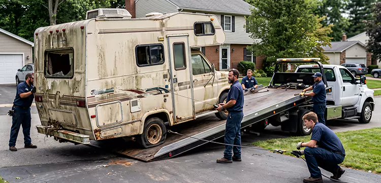 Water Damaged Junk RV Removal in Memphis