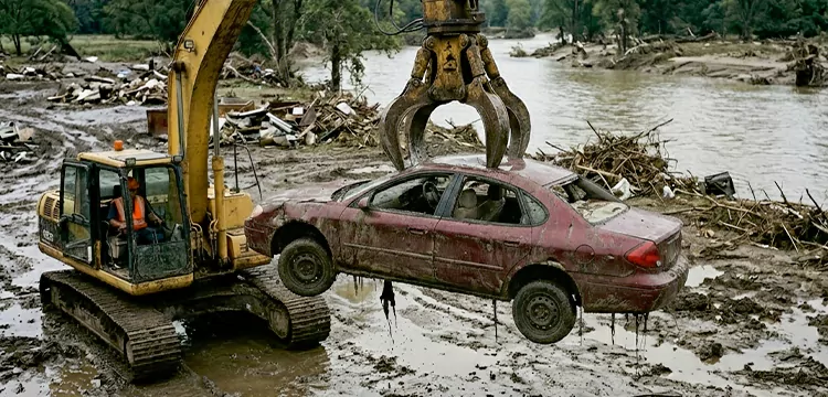Flood Damaged Junk Car Pick Up for Cash in Memphis 